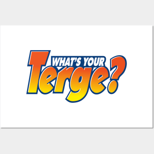 "What's Your Terge" Logo The Podcast For Laundry Posters and Art